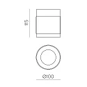 ACB LED Deckenleuchte LUX 3989/10, LED COB, 18W, 3000K, 2130lm, IP20, schwarz/schwarz