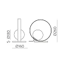 ACB table lamp HALO 3815/1 IP20, opal, black