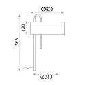 ACB table lamp CLIP 8178 with switch E27 IP20, black