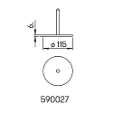 Albert floor plate PLUG-N-PLAY / ALB-524327 mechanical, anthracite