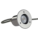 floor recessed luminaire PLUG-N-PLAY / GU10 PAR16 with lamp socket GU10 IP67, stainless steel
