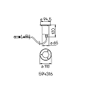 Albert floor recessed luminaire PLUG-N-PLAY / GU10 PAR16 with lamp socket GU10 IP67, stainless steel