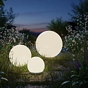 ball luminaire PLUG-N-PLAY Ø 300MM with lamp socket E27 IP65, anthracite, melange