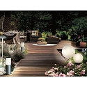 ball luminaire PLUG-N-PLAY Ø 500MM with lamp socket E27 IP65, melange, sand coloured