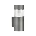 LED Außenwandleuchte Typ Nr. 0275, 9W 1000lm, IP54 IK08, 9W 3000K 1000lm, Glas klar mit opalem Innenkegel, Anthrazit