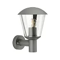 Außenwandleuchte Typ Nr. 1854, IP54 IK08, E27 QA55 max. 57W, Aluminium / Kunststoff klar, schlagfest, Anthrazit