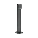 LED Pollerleuchte Typ Nr. 2065, IP44, Höhe 70cm, 230V, 3.2W 3000K 330lm, Alu-Guss / Acrylglas satiné / klar, Anthrazit