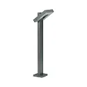 LED Pollerleuchte Typ Nr. 2091, IP54, Höhe 90cm, 16W 3000K 1600lm, schwenkbar 120°, Alu-Guss / Satinglas, Anthrazit