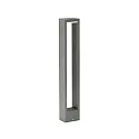 LED Path light Type No. 2242, IP54, flat light distributor, height 90cm, 10W 3000K 480lm, cast alu opal, dimmable, anthracite