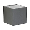 LED Außenwand-Strahler Typ Nr. 2372, Up/Down, breit/breit, Eckig, IP44, 230V, 2x 3W 3000K 330lm, Glas, Anthrazit