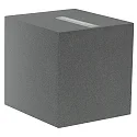 LED Wandstrahler Typ Nr. 2442, 2-seitig, Lichtaustritt: eng/breit, 2x 13W, 3000K, 1600lm, anthrazit