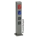 Albert Outdoor Energiesäule leer Typ Nr. 4407, IP44 / IP54 / IP65, 70cm, max. 5 optionale Einsätze, anthrazit