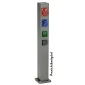 Outdoor Energy column empty Type No. 4409, IP54, max. 7 optional inserts, excl. lighting, excl. switching function