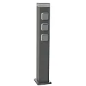 Albert Outdoor Energiesäule leer Typ Nr. 4419, IP55, 90cm, max. 7 optionale Einsätze, Aluminium, Anthrazit