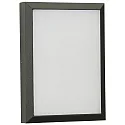 Albert Outdoor LED Wall and Ceiling luminaire Type No. 6403, IP54 IK08, 26 x 19cm, 16W 3000K 1600lm, dimmable, anthracite