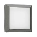 Outdoor LED Wall and Ceiling luminaire Type No. 6562, IP54 IK08, 32 x 32cm, 20W 3000K 2000lm,cast alu,dimmable, anthracite