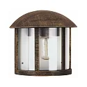 Außenwandleuchte Landhausstil Vintage Typ Nr. 3225, Halbform, Direktmontage, IP44, E27 QA55, Alu-Guss / klar
