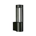 Outdoor Wall luminaire Type No. 0215, IP44, E27 max. 20W, cast alu / opal glass, black matt