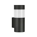 LED Außenwandleuchte Typ Nr. 0274, IP54 IK08, 9W 3000K 1000lm, Glas opal, Schwarz matt