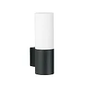 LED Outdoor Wall luminaire Type No. 0277, IP44, 10W 3000K 900lm, cast alu / opal glass, dimmable, black matt