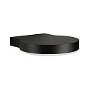 LED Außenwandleuchte Typ Nr. 0290, IP44, 16W 3000K 1600lm, Alu-Guss / Acrylglas opal, Schwarz matt