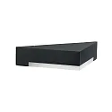 LED Außenwandleuchte Typ Nr. 0333, IP54, Dreieck-Form, 5W 3000K 480lm, Alu-Guss / Acrylglas opal, dimmbar, Schwarz matt