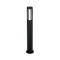 Pollerleuchte Typ Nr. 2043, IP44, Höhe 90cm, E27 max. 20W (LED), Alu-Guss / Opalglas, Schwarz matt