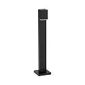 LED Pollerleuchte Typ Nr. 2065, IP44, Höhe 70cm, 230V, 3.2W 3000K 330lm, Alu-Guss / Acrylglas satiné / klar, Schwarz