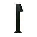 LED Pollerleuchte Typ Nr. 2078, IP43, Höhe 76.5cm, 230V, 4.5W 3000K 330lm, Alu-Guss / Blasenglas klar, Schwarz matt