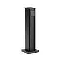 Outdoor Steckdosensäule, IP44, Höhe 50cm, 220-250V AC, Aluminium-Guss, schwarz, Typ 2105, 2-fach
