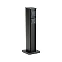 Outdoor Steckdosensäule, IP44, Höhe 50cm, 220-250V AC, Aluminium-Guss, schwarz, Typ 2106, 4-fach