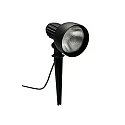 Spießstrahler Typ Nr. 2123, IP54, E27 PAR38, max.120W, dreh- und schwenkbar, inkl. 250cm Steckerkabel, Schwarz matt