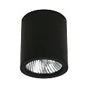 Outdoor Ceiling Spot Type No. 2130, overflade montering, IP44, Ø 11cm / H 12.5cm, E27 PAR30 max. 75W, rigid, black matt
