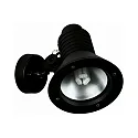 Außenwand-Strahler Typ Nr. 2182, IP54, E27 QA55 max. 15W, dreh- und schwenkbar, Alu-Guss / Sicherheitsglas, Schwarz matt