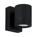 Außenwand-Strahler Typ Nr. 2193 - 1-seitig, IP54, GU10 PAR16 max. 50W, drehbar 330°, Alu-Guss / Borosilikatglas, Schwarz matt