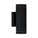 Außenwand-Strahler Typ Nr. 2198 - 2-seitig, IP44, 2x GU10 PAR16 max. 50W, starr, Alu-Guss / Borosilikatglas, Schwarz