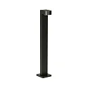 LED Wegeleuchte Typ Nr. 2228, IP44, Höhe 70cm, 230V, 3W 3000K 330lm, Alu-Guss / satiniert, Schwarz matt