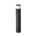 LED Pollerleuchte Typ Nr. 2240, IP44, Höhe 58.5cm, 10W 3000K 900lm, Alu-Guss / Acrylglas, dimmbar, Schwarz matt