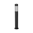 Pollerleuchte Typ Nr. 2249, E27, IP44, Höhe 90cm, E27 QA55 max. 57W, Alu-Guss / Opalglas, Schwarz