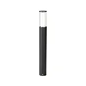 Pollerleuchte Typ Nr. 2269, IP44, Höhe 90cm, E27 max. 20W (LED), Edelstahl / Acrylglas / innen opal, Schwarz matt