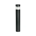 LED Pollerleuchte Typ Nr. 2275, rund, IP54 IK08, 360° indirekt symmetrisch, 22W 3000K 2200lm, Alu / klar + opal, Schwarz
