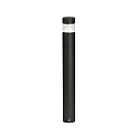 LED Bollard light Type No. 2295, 360° indirect symmetrical, 9W 3000K 1000lm, aluminum / plastic clear + opal, black