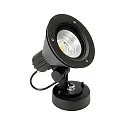 LED Außenwand-Strahler Typ Nr. 2355, IP54, 16W 3000K 2240lm 30°, verstellbar, dimmbar, mit Steckerkabel, Schwarz matt
