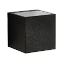 LED Außenwand-Strahler Typ Nr. 2372, Up/Down, breit/breit, Eckig, IP44, 230V, 2x 3W 3000K 330lm, Glas, Schwarz