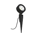 LED Spießstrahler Typ Nr. 2390, IP54, 12W 3000K 1200lm 30°, dreh- und schwenkbar, dimmbar, Alu-Guss / Glas, Schwarz matt