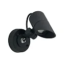 Außenwand-Strahler Typ Nr. 2391, IP54, GU10 PAR16 max. 50W, drehbar und schwenkbar, dimmbar, Schwarz matt
