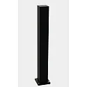 Outdoor Energiesäule leer Typ Nr. 4409, IP44 / IP54 / IP65, 90cm, max. 7 optionale Einsätze, Schwarz