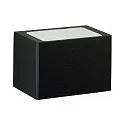 LED Außenwandleuchte Typ Nr. 6367, 2-seitig, eckig, IP44, Breite 15cm, 2x 5.8W 3000K 430lm, Alu-Guss / Opalglas, Schwarz