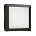 Outdoor LED Wall and Ceiling luminaire Type No. 6561, IP54 IK08, 26 x 26cm, 16W 3000K 1600lm, cast alu, dimmable, black