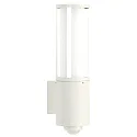 Außenwandleuchte Typ Nr. 0311 mit Bewegungsmelder (Typ Nr. 0320), IP44, E27 max. 20W (LED), Edelstahl, Weiß